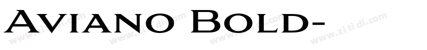 Aviano Bold字体转换